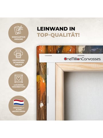 OnlyWow Leinwand Bilder Bernsteinfarben