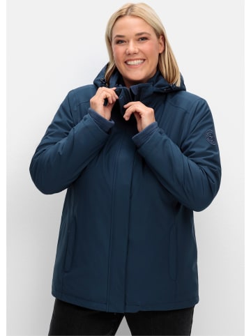sheego Outdoorjacke in dunkelblau