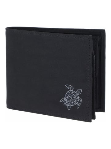 oxmox New Cryptan Geldbörse RFID Schutz 12 cm schwarz-turtle 2.0grey