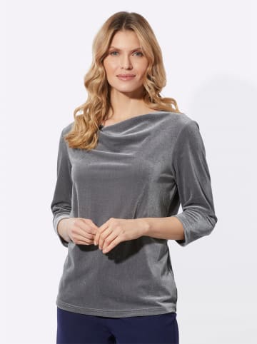 Sieh an! Wasserfallshirt in anthrazit