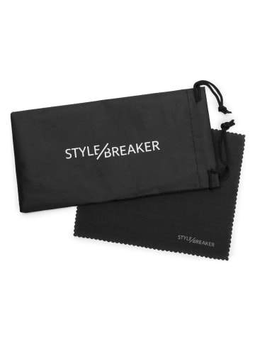 styleBREAKER Piloten Sonnenbrille in Gold / Grau Verlauf