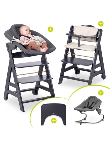 Hauck Beta Plus Dark Grey 5-tlg. Newborn Set - in grau
