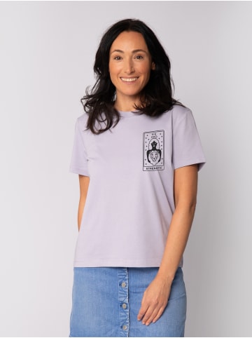 wat? Apparel T-Shirt Tarot Strength in Lavender
