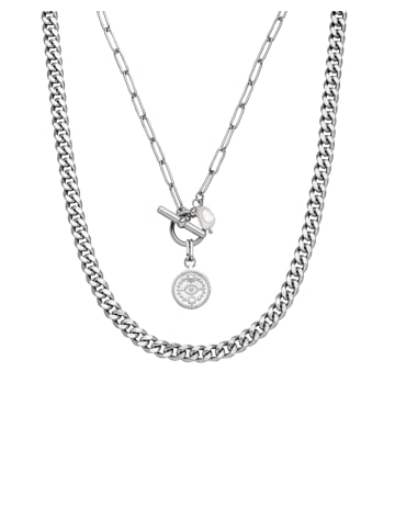PURELEI Halsketten-Set Makani Silber