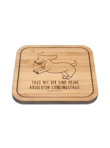 Mr. & Mrs. Panda Untersetzer Hund Dackel mit Spruch in Transparent