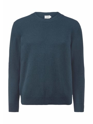Hessnatur Strick Pullover in dunkles petrol