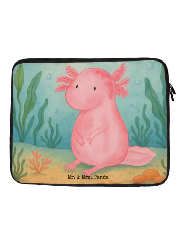 Mr. & Mrs. Panda Laptop Tasche Axolotl Niedlich Design ohne Spruch in Weiß