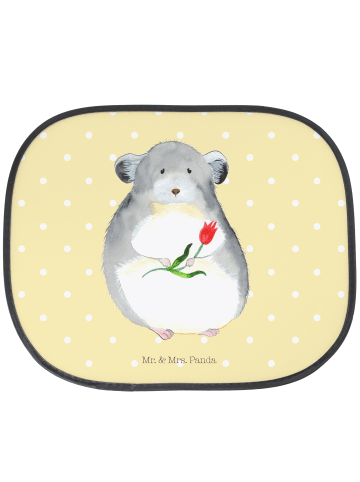 Mr. & Mrs. Panda Auto Hitzeschutz Chinchilla Blume ohne Spruch in Gelb Pastell