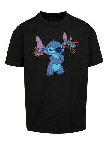 F4NT4STIC Heavy Oversize T-Shirt Disney Lilo And Stitch Little Devils in schwarz