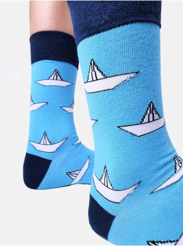 Unabux Freizeitsocken GRUMBLE IN THE JUNGLE in hellblau