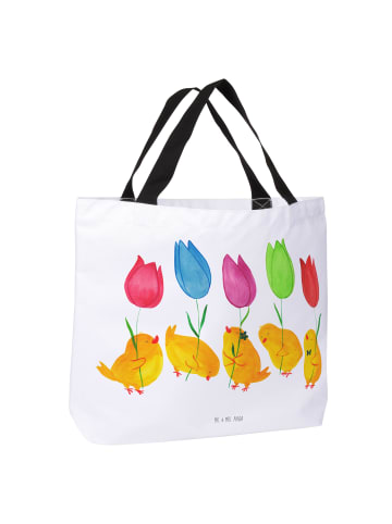 Mr. & Mrs. Panda Einkaufstasche Küken Parade ohne Spruch in Weiß