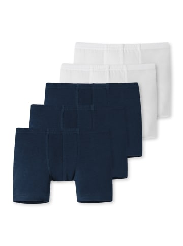 Schiesser Boxershort 5er Pack in Dunkelblau/Weiß