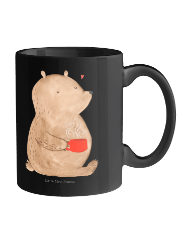 Mr. & Mrs. Panda Kaffeepott Bär Kaffee ohne Spruch in Schwarz