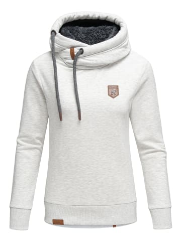 REPUBLIX Kapuzenpullover AMELIA in Hellgrau Melange