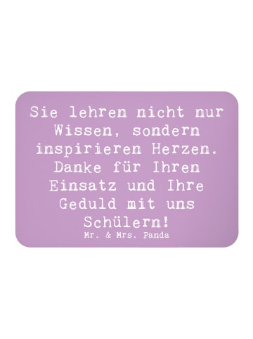 Mr. & Mrs. Panda Kühlschrankmagnet Spruch Danke Lehrer mit Spruch in Lavendeltraum