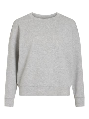 Vila Langärmeliges Sweatshirt in Light Grey Melange