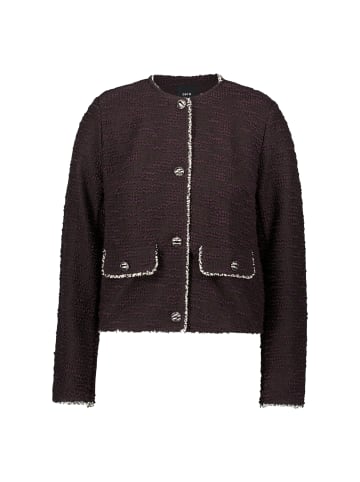 Zero  Blazer Bouclè mit Knöpfen in Patch BrownBlack