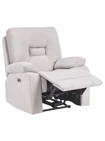 Beliani Fernsehsessel BERGEN in Beige - (W) 90 x (H) 101 x (L) 72 cm