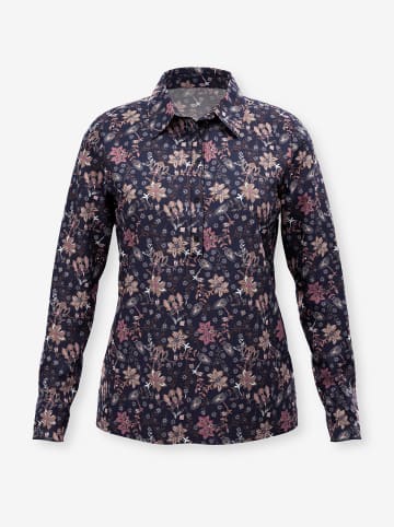 Sieh an! Poloshirt in marine-rosenquarz-bedruckt