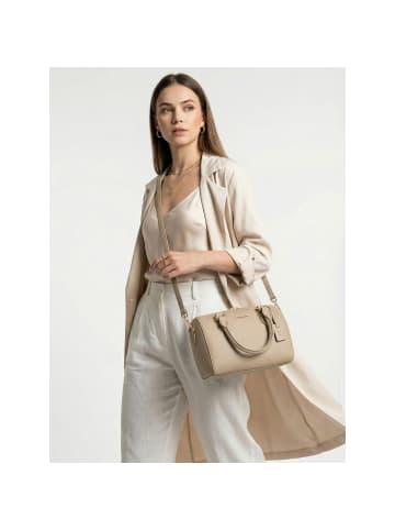 Lazarotti Bologna Leather Bowling-Bag Handtasche Crossbody Leder 26 cm in sand