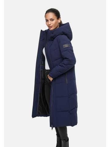 Navahoo Steppmantel Schokokuss XIV in Navy