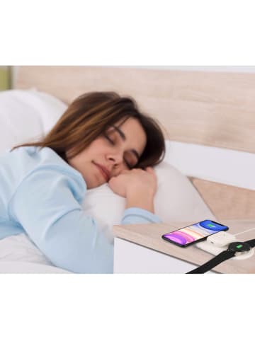 Platyne 3-in-1 induktives Schnellladegerät in Weiß
