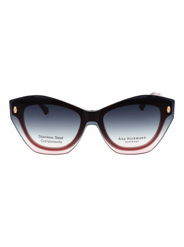 Ana Hickmann Frauen Sonnenbrille Katzenauge Burgundisch