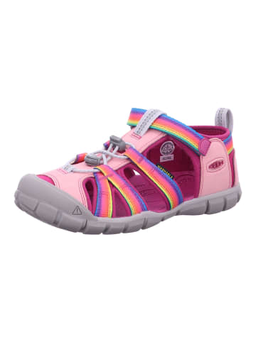 Keen Mädchen Sandalen SEACAMP II CNX Y-RAINBOW/FESTIVAL F in Rot