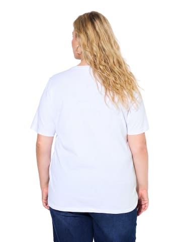 Ulla Popken Shirt in schneeweiß