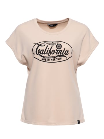 Queen Kerosin Queen Kerosin T-Shirt California in ecru