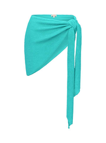 Moda Minx Sarong Scrunch Short Ruffle in türkis