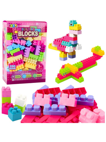 LEAN TOYS Blöcke im Eimer, pädagogisches großes Bauset, bunt, 160-tlg.
