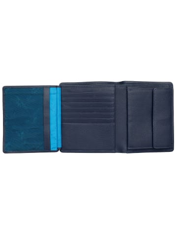 Golden Head Capri Geldbörse RFID Leder 10,5 cm blau