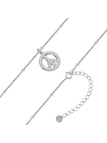 Glanzstücke München Kette Peace aus Sterling Silber mit Zirkonia in silber