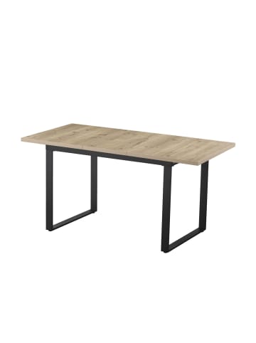 B&D Home Ausziehstisch ANNA in Sandeiche - (B)120-160 x (H)76 x (T)80 cm