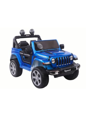 LEAN TOYS Batteriefahrzeug FT-938 Blau lackiert 4x4