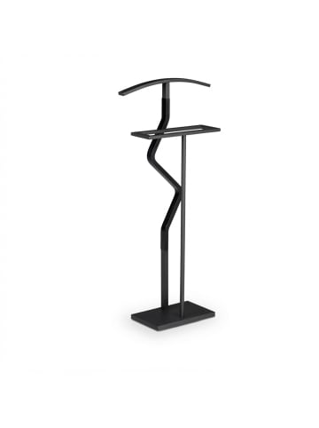 relaxdays Herrendiener in Schwarz - (B)47,5 x (H)107 x (T)20 cm