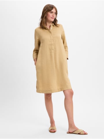 Franco Callegari Leinenkleid in camel - 0038