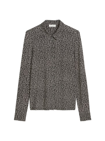 Marc O'Polo Jersey-Print-Bluse regular in Medium Blue