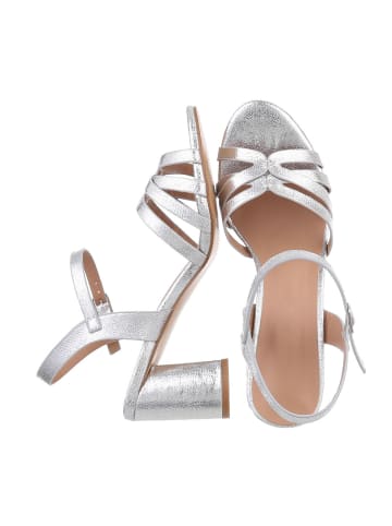 Ital-Design High-Heel Sandalette in Silber