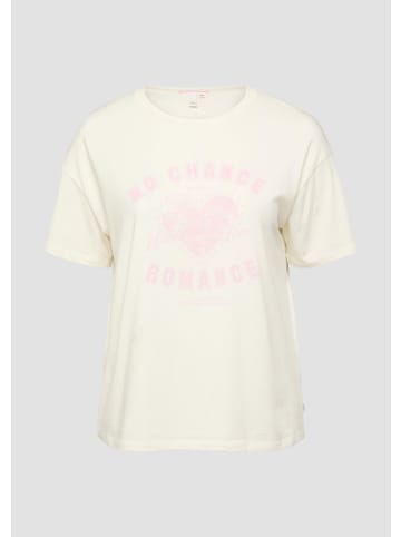 QS T-Shirt in 02D0_creme