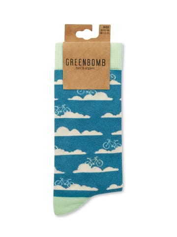 GreenBomb Socks Clouds in Mix