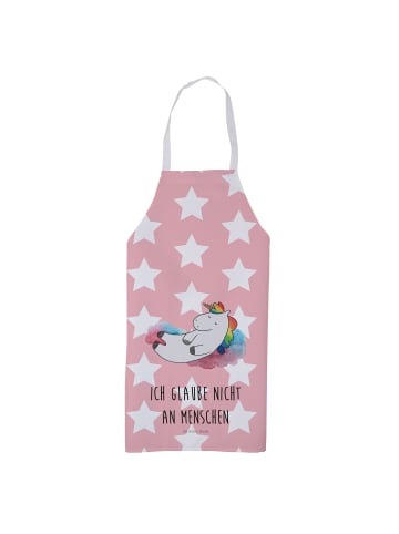 Mr. & Mrs. Panda Schürze Einhorn Wolke 7 mit Spruch in Rot Pastell