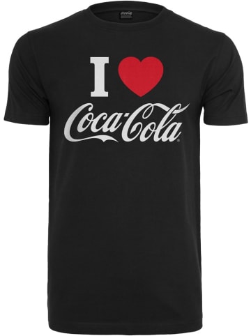 Merchcode T-Shirt "Coca Cola I Love Coke Tee" in Schwarz
