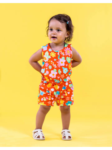 Oilily Picture Jersey-Strampler in Orange