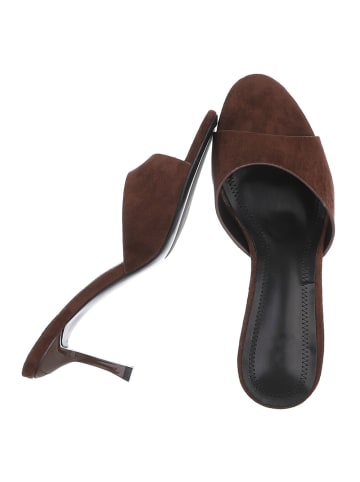 Ital-Design High-Heel Sandalette in Braun