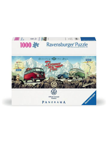 Ravensburger Ravensburger Puzzle 1.000 Teile Mit dem VW Bulli über den Brenner in bunt