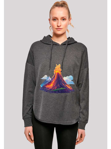 F4NT4STIC Oversized Hoodie Vulkanausbruch in charcoal