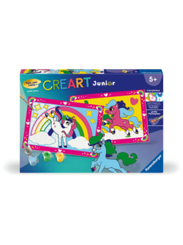 Ravensburger Verlag GmbH Spiel - CreArt, Malen nach Zahlen Junior - Zauberponys mit Regenbogen