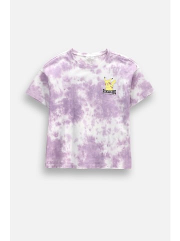 Coccodrillo Baumwoll-T-Shirt mit kurzen Ärmeln in violett